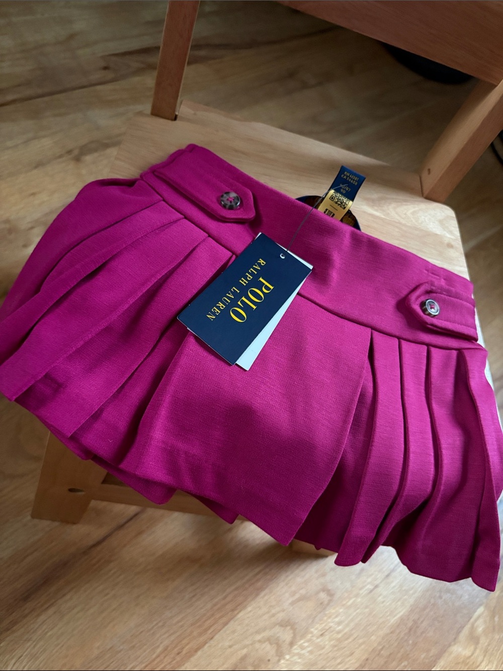 Polo by Ralph Lauren Bright Fuchsia Pleated Skort